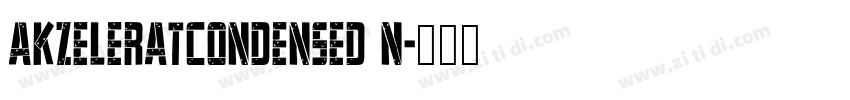 AkzeleratCondensed N字体转换